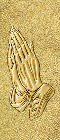 Gold Praying Hands Shimmer Gold